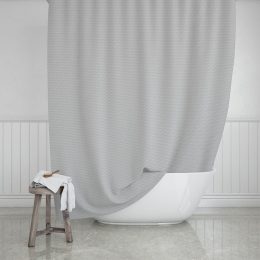 Κουρτίνα Μπάνιου Camellia 02-28107 180x200cm Mist Estia 180Πx200Υ Πολυέστερ