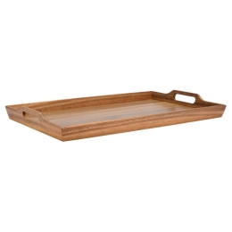 Δίσκος Σερβιρίσματος Allure 01-28268 Με Λαβές 48x31x5cm Natural Estia Ξύλο