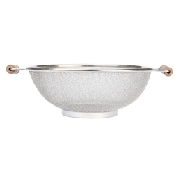 Σουρωτήρι Ζυμαρικών Ανοξείδωτο Allure 01-30650 30x26x10cm Inox-Natural Estia Ατσάλι,Ξύλο