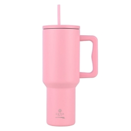Κούπα - Θερμός Με Καλαμάκι Tumbler XL Save The Aegean 01-32210 1,2Lt Blossom Rose Estia