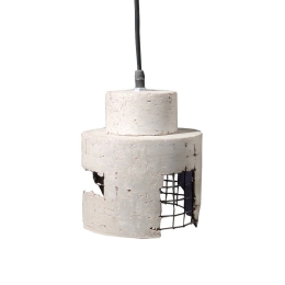 Φωτιστικό Οροφής Grid 4 017673 D16xH16cm E27 Cement