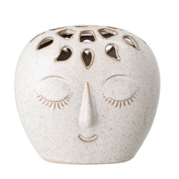 Βάζο Πήλινο Elissa 82047421 15,5x14,5x10cm White Bloomingville Πηλός