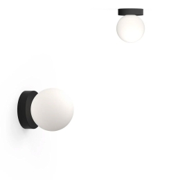 Φωτιστικό Τοίχου Bola Sphere Flush 6 10915 15,2x13,5cm Dim Led 800lm 12W Black Pablo Designs
