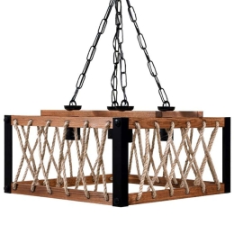 Φωτιστικό Οροφής 835-124-304 40x42x23cm 4xΕ27 60W Black-Brown