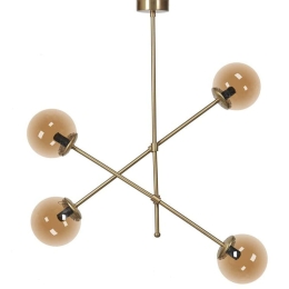 Φωτιστικό Οροφής 835-225-353 80x85cm 4xE14 Gold