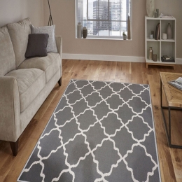 Χαλί Exfab262 593HFT1226 Grey-White Conceptum Hypnose 80X300cm