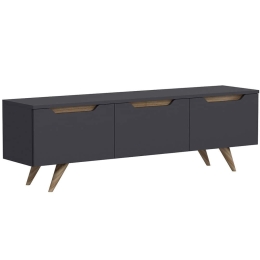 Έπιπλο Tηλεόρασης Prag 382NRC1104 150x35x44cm Anthracite
