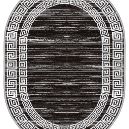 Χαλί Hmnt917 478HFT2965 Black-White  Conceptum Hypnose 50X80