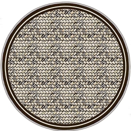 Χαλί Hmnt931 478HFT3124 Beige-Brown Conceptum Hypnose 80X80cm Round