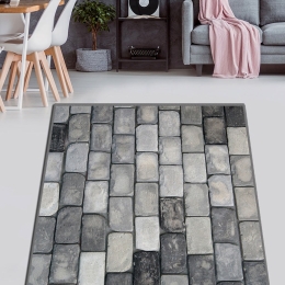 Χαλί Brick Djt 286CHL6066 Grey Conceptum Hypnose 80X100cm