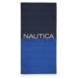 Πετσέτα Θαλάσσης Nau Duocolor Blue Nautica Θαλάσσης 80x160cm Microfiber