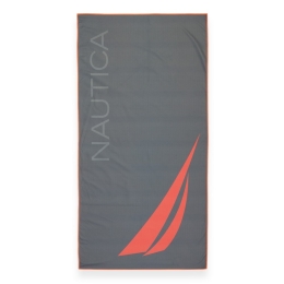 Πετσέτα Θαλάσσης Nau Mast Grey Nautica Θαλάσσης 80x160cm Microfiber