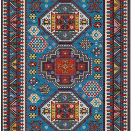 Χαλί Asr Crpt-101 288NGR2175 Blue-Multi Conceptum Hypnose 140X220 cm
