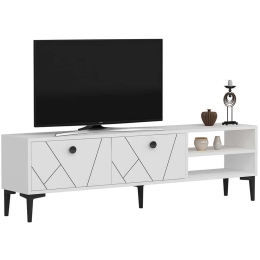 Έπιπλο Tηλεόρασης Clara 475OLV1119 150x29,6x45cm White