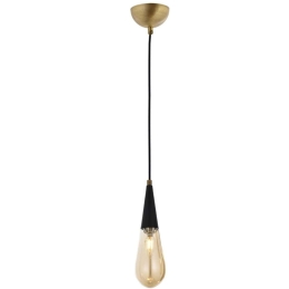 Φωτιστικό Οροφής 683AVN1184 Φ10x90cm 1xE14 4W Black-Gold Opviq