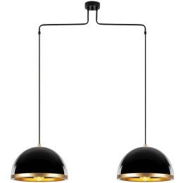 Φωτιστικό Οροφής Fenerci 942FLG1442 100x20x124cm 2xE27 40W Black-Gold Opviq