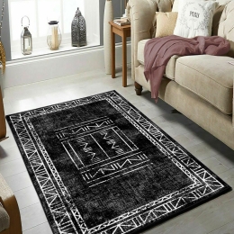 Χαλί W1049 213HFT1449 Black-White Conceptum Hypnose 100X150cm