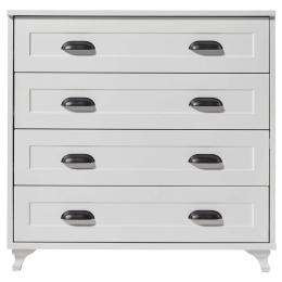 Συρταριέρα Tuvalle 230TVL1303 90x41,5x86cm White