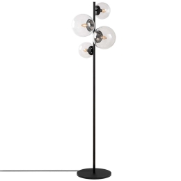 Φωτιστικό Δαπέδου Fazli 942FLG1521 33x33x162cm 4xE14 40W Black Opviq