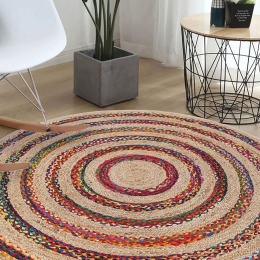 Χαλί Woopamuk496 599HFT5158 Natural-Multi Conceptum Hypnose 100X100cm Round
