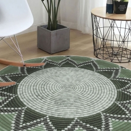 Χαλί Woopamuk506 599HFT5248 Green-Grey Conceptum Hypnose 90X90cm Round