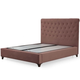 Κρεβάτι Με Αποθηκευτικό Χώρο Deluxe (Για Στρώμα 150x200cm) 771MND1174 150x200x130cm Dusty Rose Διπλό