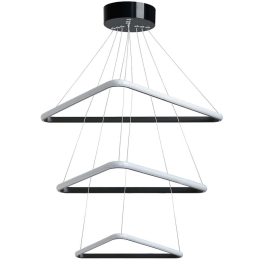 Φωτιστικό Οροφής Trinity Triangle 166PRG1226 50x50x80cm Led 60-80W 6500K Black Opviq