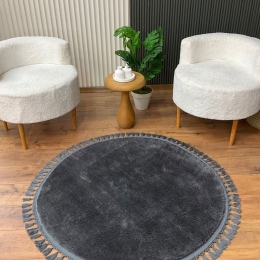 Χαλί 1414 514SRZ1428 Anthracite Conceptum Hypnose 200X200cm Round