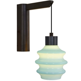 Φωτιστικό Τοίχου - Απλίκα 701CHD1632 10x30x20cm Led 300lm 3W 3000K Black-Blue Opviq