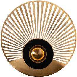 Φωτιστικό Τοίχου - Απλίκα 414LRC2020 Φ30cm Led 1000lm 10W 3000K Gold Opviq