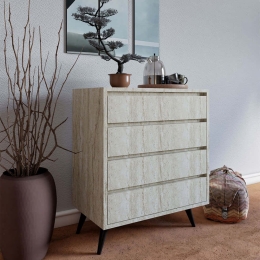 Συρταριέρα Suvera 811MDD3438 70x40x86cm Travertine Beige