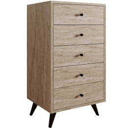 Συρταριέρα Frenzu 811MDD3439 50x40x103cm Travertine Beige