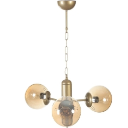 Φωτιστικό Οροφής Bankok 846STL5137 Φ40x70cm 3xE27 40W Gold Opviq