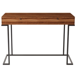 Κονσόλα Iki 285LCV1503 120x45x80cm Walnut Μοριοσανίδα, Μέταλλο