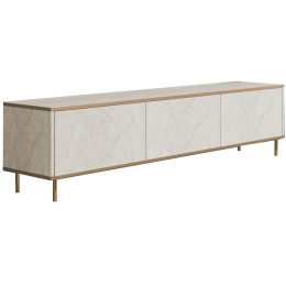 Έπιπλο Tηλεόρασης Imaj 382NRC1151 180x35x45,2cm Travertine Beige