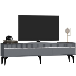 Έπιπλο Τηλεόρασης Defne 475OLV2902 180x29,6x44,6cm Anthracite-Silver