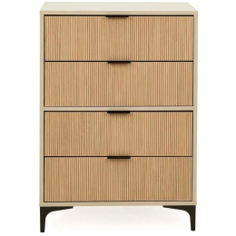 Συρταριέρα Tuval 230TVL1307 70x40x100cm Sand-Oak