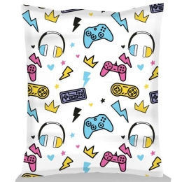 Πουφ - Μαξιλάρα Αδιάβροχο Giant Game Console 248FRN1597 140x30x180cm Multi-White