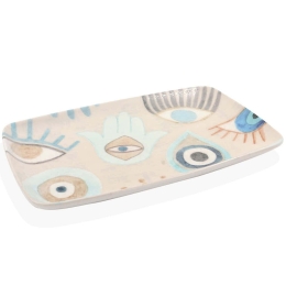 Πιατέλα Σερβιρίσματος 280TMA2162 34x25x2cm Multi Hermia Κεραμικό