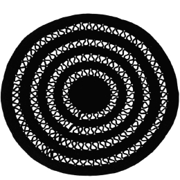 Χαλί Alyssa Black 1A Carpet Couture 200X200R