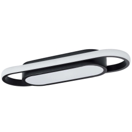 Φωτιστικό Οροφής-Πλαφονιέρα Igor 61216 41x13x4,5cm Led 2880lm 24W Black GloboStar