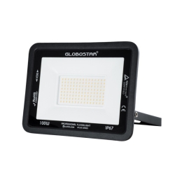 Προβολέας Επαγγελματικός Led 100W 220-240V 11500lm 120 Μοιρών Αδιάβροχος IP67 Μαύρο - Θερμό Λευκό 2700K 61427 Atlas GloboStar Μέταλλο