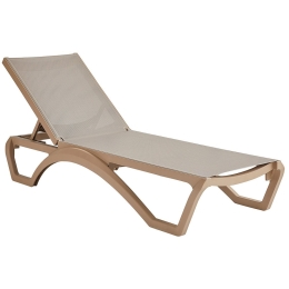 Ξαπλώστρα Ανακλινόμενη 5 Θέσεων 251428 190x69x31,5cm Taupe