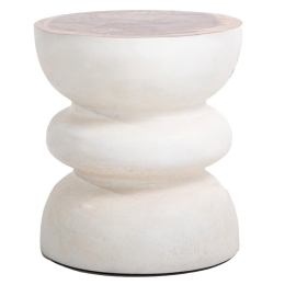 Σκαμπό Najib 0900009 40x40x45cm White Soulworks