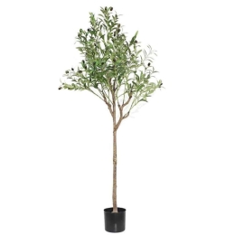 Τεχνητό Δέντρο Ελιά NP1384_150 Ύψος 150cm Green New Plan Πλαστικό, Ύφασμα
