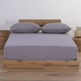 Σεντόνι Με Λάστιχο Jersey Light Grey Nef-Nef Μονό 100x230cm Με Λάστιχο 100% Βαμβάκι