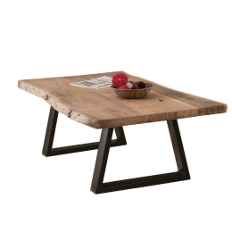 Τραπεζάκι Σαλονιού Lizard  ΕA7101 Φυσικό 115X65X40 cm Μέταλλο,Ξύλο