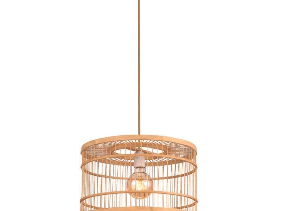 Φωτιστικό Οροφής 4524 40x25cm Ε27 Brown-White Inlight