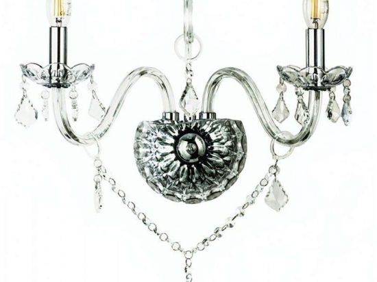 Φωτιστικό Τοίχου-Απλίκα 43391-2 35x37,5cm 2xΕ14 Clear Inlight Κρύσταλλο