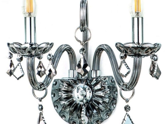 Φωτιστικό Τοίχου-Απλίκα 43391-2 35x37,5cm 2xΕ14 Transparent Inlight